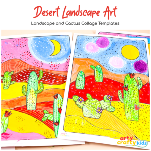 Desert Landscape Art Templates