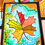 Fall Leaf Painting for Kids – Pattern Art Project