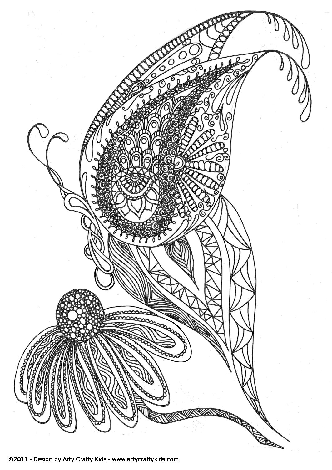 Abstract Butterfly | Arty Crafty Kids